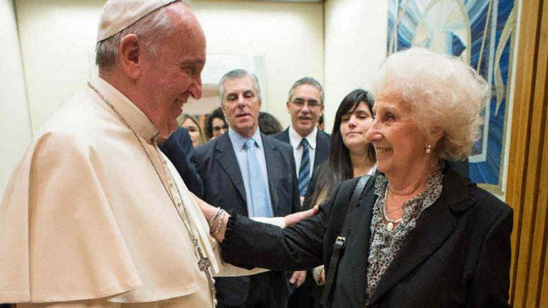 Estela de Carlotto, tras encuentro con el Papa: Está preocupado por el país