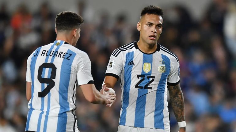 Julián Álvarez y Lautaro Martínez Julián Álvarez y Lautaro Martínez