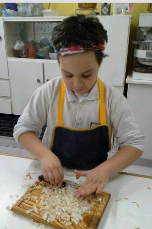 Filipo está en contacto con la cocina desde pequeño.