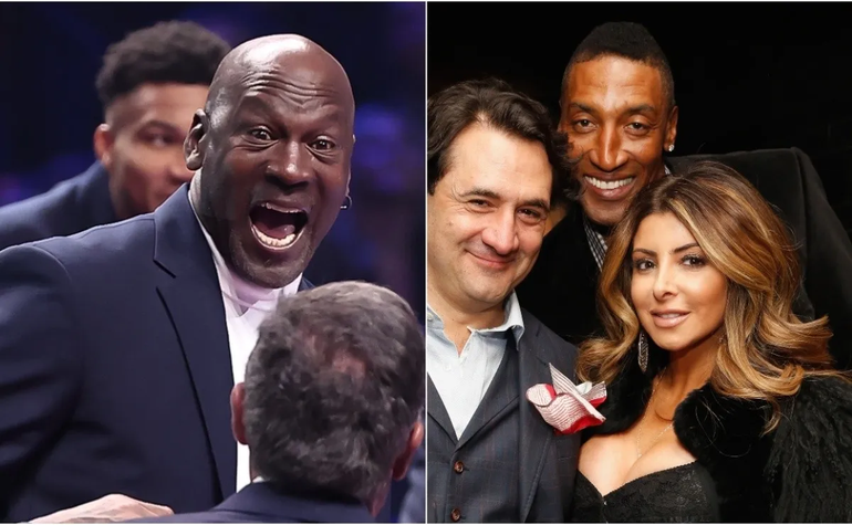 Las fotos del explosivo romance del hijo de Jordan con la ex de Pippen