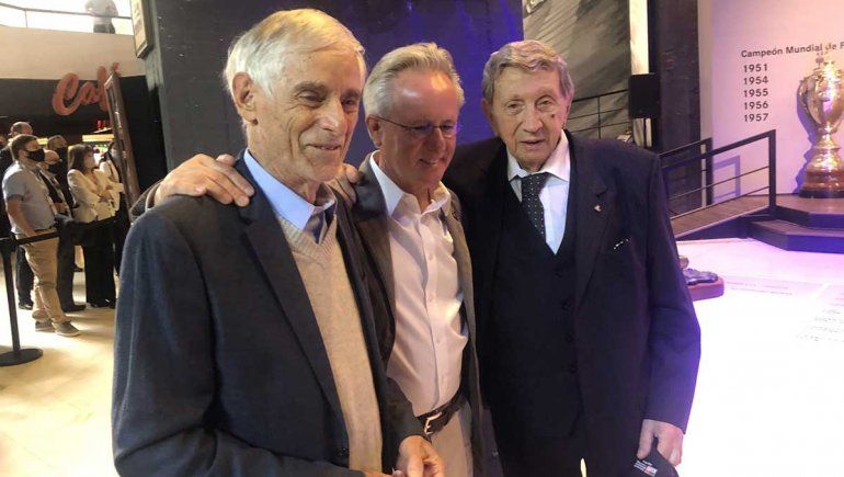 Oreste Berta estuvo en el tributo a Juan Manuel Fangio