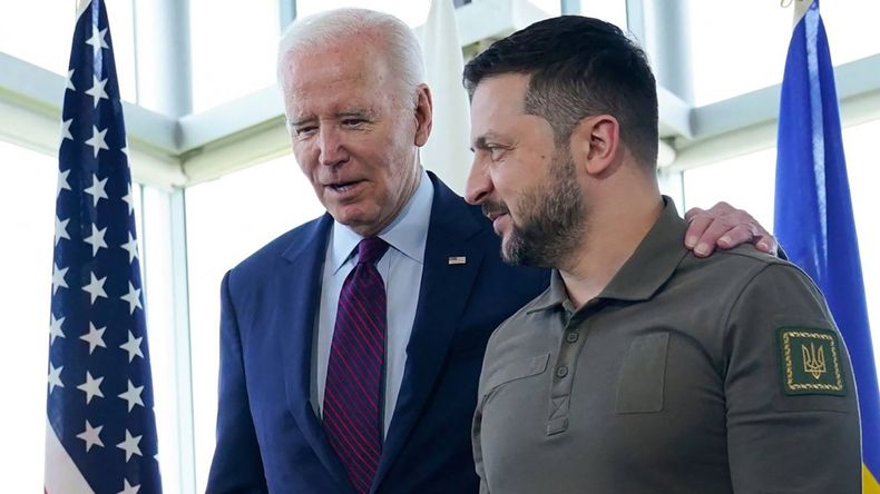 Joe Biden y Zelensky