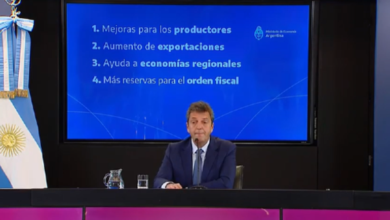 Massa anunció un dólar soja de $200 para el campo