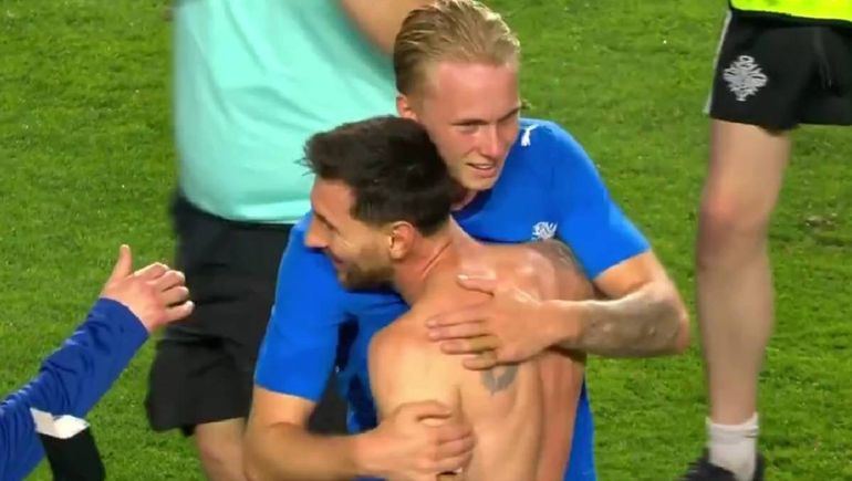 Un futbolista islandés logró conmover a Messi con una revelación sobre su padre: ¿Te acordás quién soy?