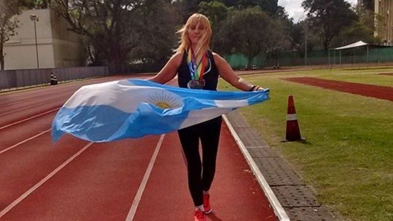La veterana atleta se prepara para salir a la pista. &nbsp;