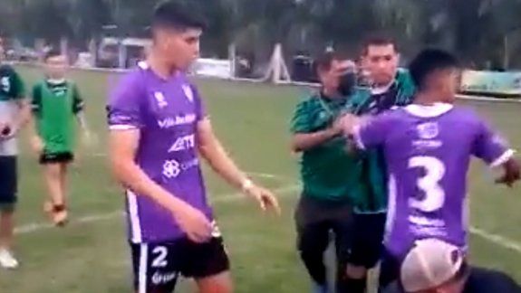 Piñas y empujones en el partido entre Cipolletti y 25 de Mayo