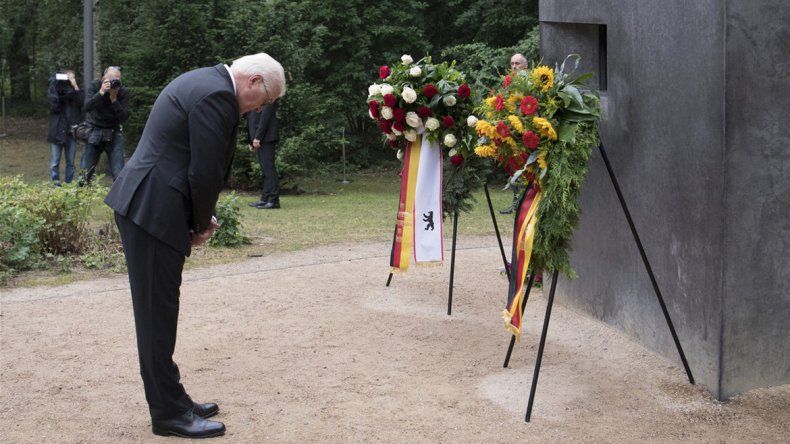 Steinmeier habló en el monumento a los homosexuales asesinados.