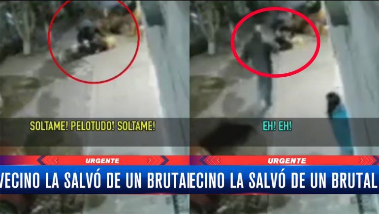 Buenos Aires: a patadas, salvó a una mujer de un delincuente armado