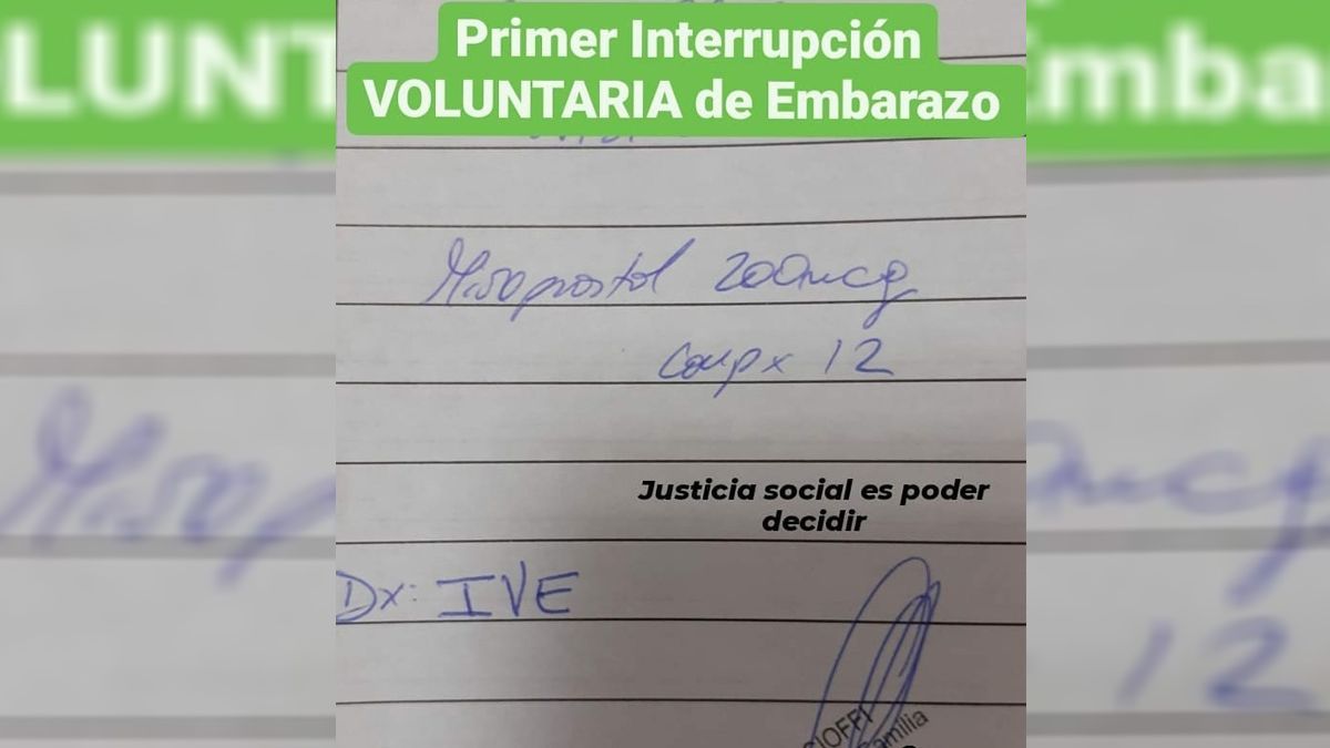 Es médica, acompañó uno de los primeros abortos legales y lo compartió en  las redes