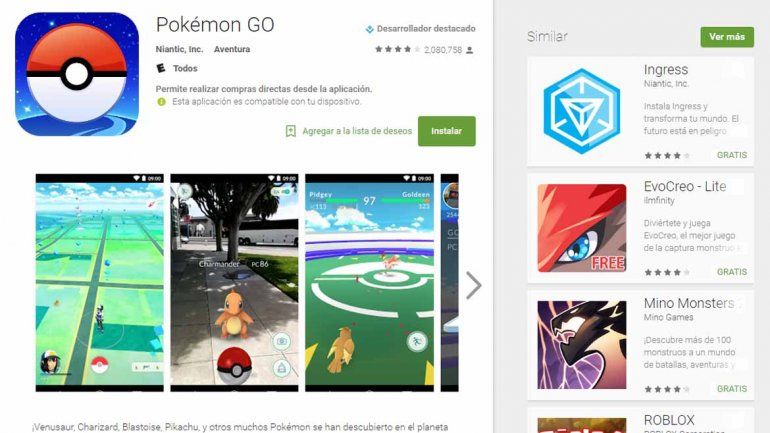 Se terminó la espera: Pokémon Go llegó finalmente a la Argentina