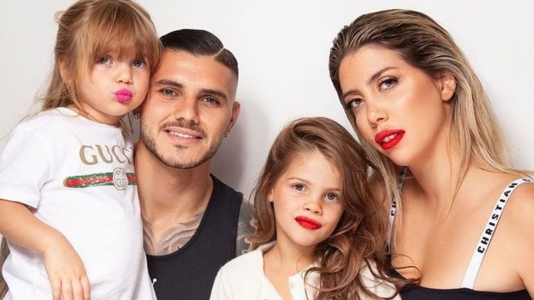 Wanda Nara, Mauro Icardi y sus hijas Wanda Nara, Mauro Icardi y sus hijas