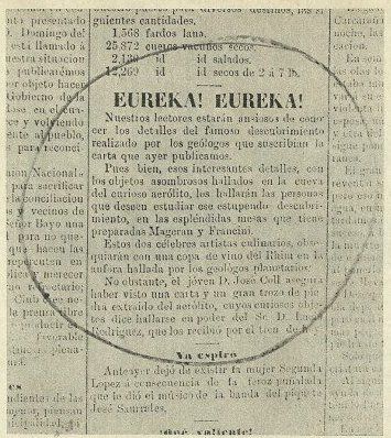 La publicación del diario La Capital de 1877.