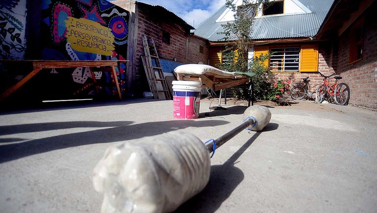 El gimnasio a cielo abierto del refugio. El gimnasio a cielo abierto del refugio.
