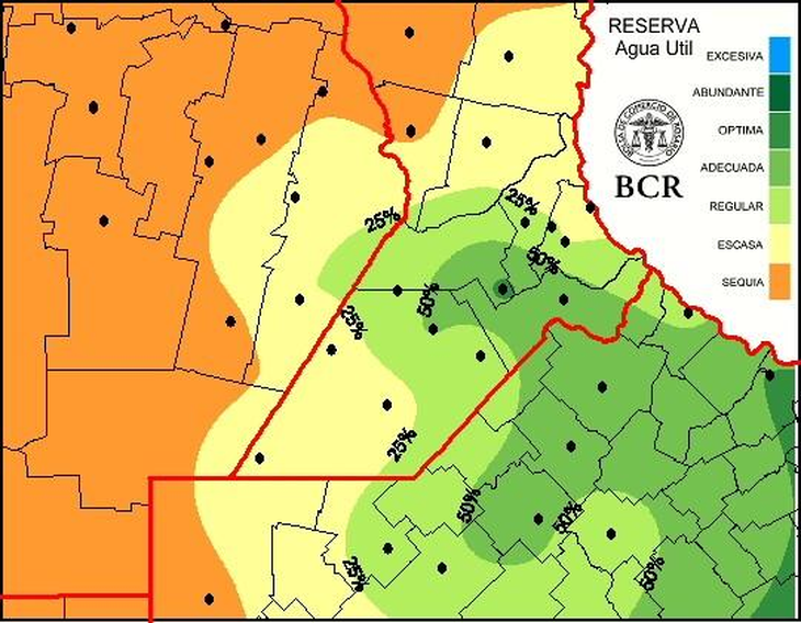 El año pasado, por la falta de agua, la siembra no alcanzaba ni al 1% de los lotes para esta misma fecha. Gráfico: BCR El año pasado, por la falta de agua, la siembra no alcanzaba ni al 1% de los lotes para esta misma fecha. Gráfico: BCR