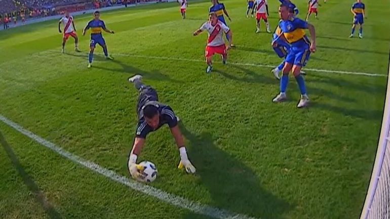 La jugada de la polémica del River - Boca La jugada de la polémica del River - Boca