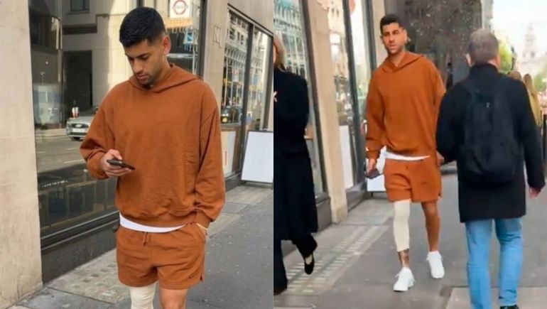 Un hincha del Arsenal cruzó a Cuti Romero y lo gastó por el presente del Tottenham: la reacción