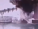 La explosión del puente en Crimea 