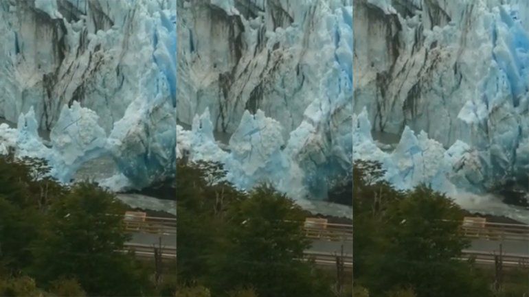 Perito Moreno: se cayó el puente de hielo en una inusual ruptura