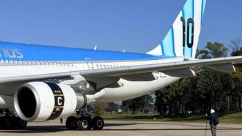 El ploteado especial de Aerolíneas Argentinas. El ploteado especial de Aerolíneas Argentinas.