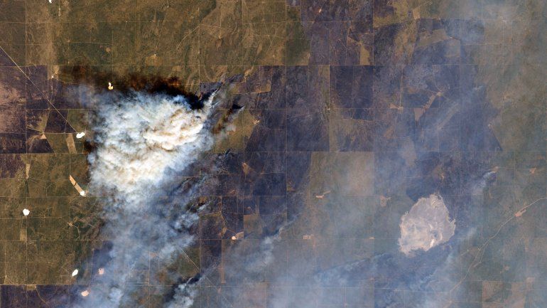 Los incendios en Río Negro y La Pampa, desde el aire