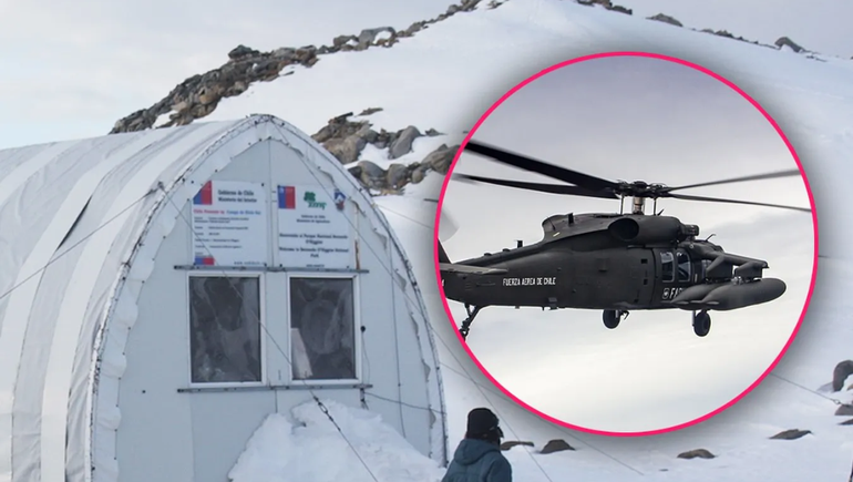 El helicóptero despegó desde el aeródromo de Villa O’Higgins y su destino final eran los Campos de Hielo Sur con cuatro tripulantes a bordo.