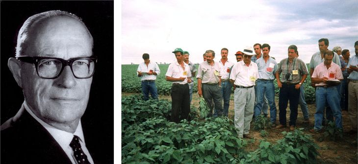 Los pioneros del movimiento en Argentina. Foto: www.crea.org.ar Los pioneros del movimiento en Argentina. Foto: www.crea.org.ar