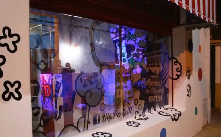 Salón Big Party, en Venado Tuerto, donde ocurrió la trágica muerte de la nena de 7 años. 