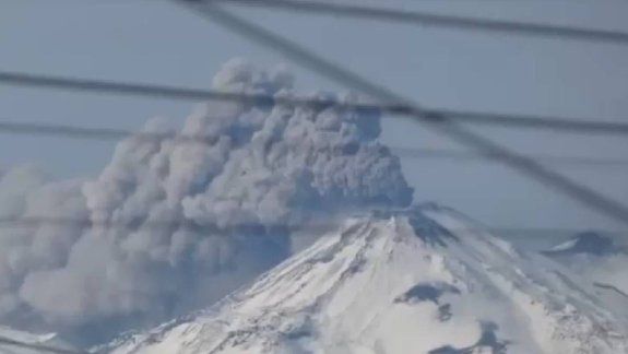 Fumarola en el volcán Nevados del Chillán.