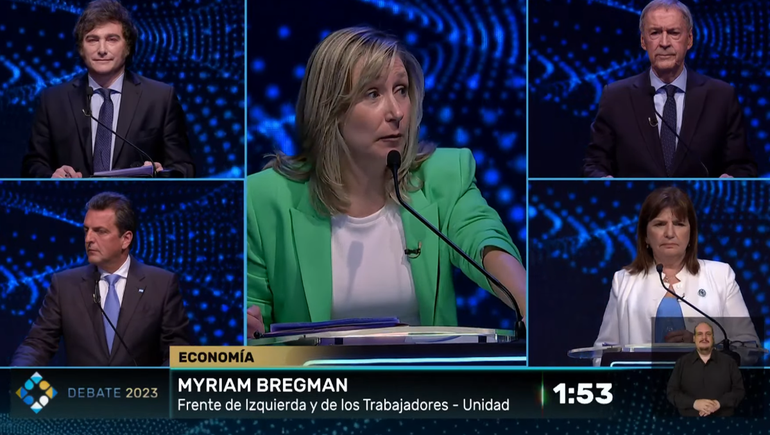 En el primer debate, los candidatos opinaron sobre economía e inflación. En el primer debate, los candidatos opinaron sobre economía e inflación.