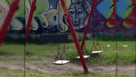 Filman una hamaca fantasma que se mueve sola 