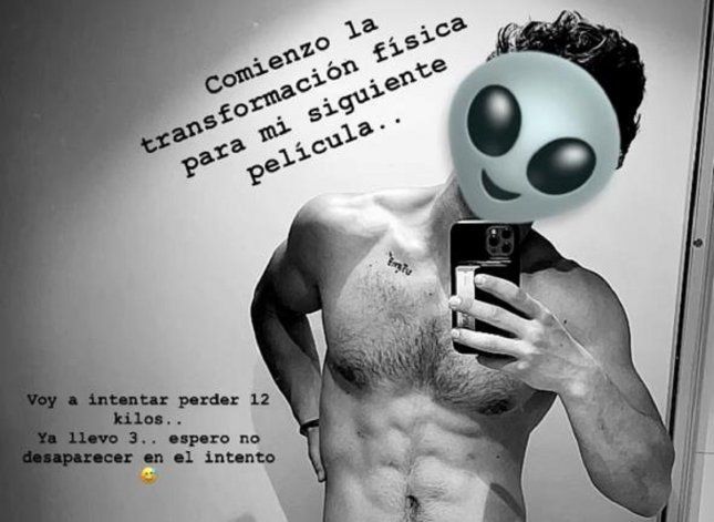 Esta fue la historia que compartió el actor de La Casa de Papel en Instagram
