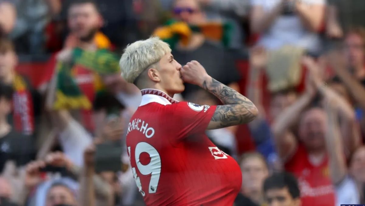 Alejandro Garnacho volvió a jugar y convirtió para el Manchester United.&nbsp;