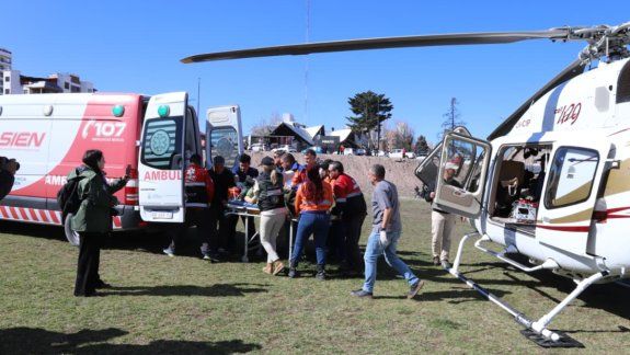 Ya llegó la joven gravemente herida en el accidente en moto ocurrido este jueves por la mañana en ruta 39.