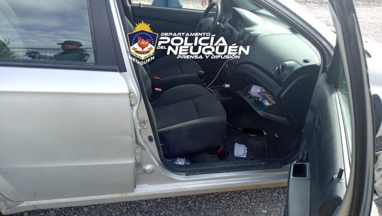 Los delincuentes detenidos circulaban a bordo de un Chevrolet Aveo.