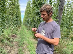 Hernán Testa, ingeniero agrónomo y socio de Patagonia Lúpulos Andinos. Hernán Testa, ingeniero agrónomo y socio de Patagonia Lúpulos Andinos.