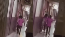 video: su hija se escapo para ir al boliche, la encontro y la saco a cintazos