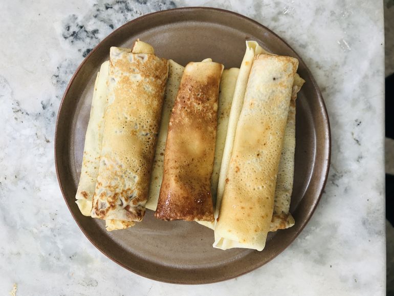 Receta clásica: Panqueques con dulce de leche