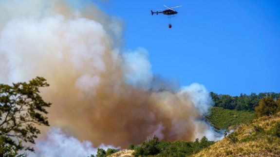 El incendio en el Parque Lanín ya quemó miles de hectáreas / Foto