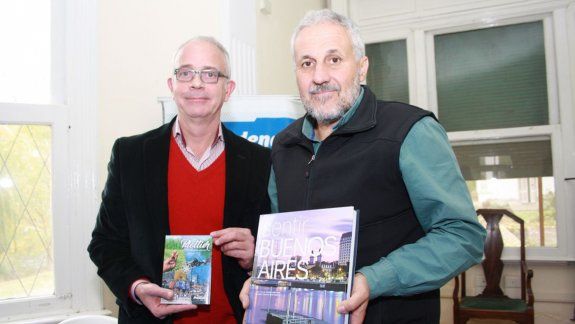Andrés Peressini y Gerardo Siniscalchi, del gobierno porteño.