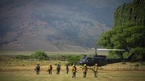 tras el fuerte viento, convocaron a los bomberos voluntarios para combatir el incendio en neuquen