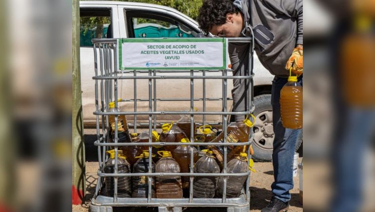 Fiesta de la Confluencia: se recolectaron mil litros de aceite que se transformarán en biodiesel