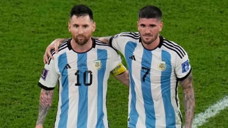 Rodrigo de Paul y Lionel Messi Rodrigo de Paul y Lionel Messi