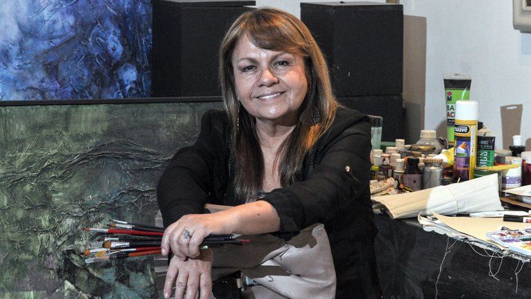 Una artista neuquina a la que el cielo de África le cumplió el deseo