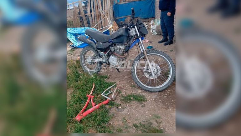 La Policía de Zapala recuperó la moto robada a una vecina en menos de 24 horas.