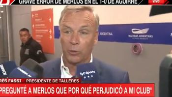 escandalo en la copa argentina: como fue la pelea del presidente de talleres y el arbitro merlos escandalo en la copa argentina: como fue la pelea del presidente de talleres y el arbitro merlos