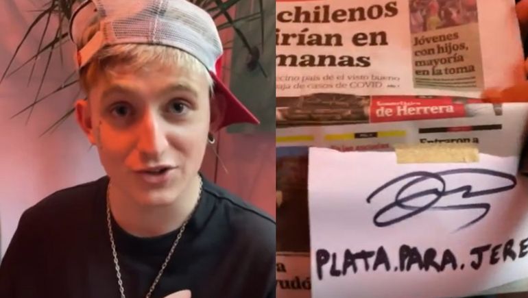 Neuquino entrevistó a Dillom, le pidió plata y terminó a los besos