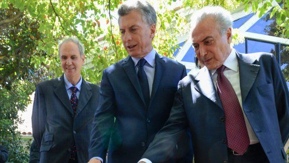 Macri y el mandatario brasileño hablaron de trabajar en conjunto.