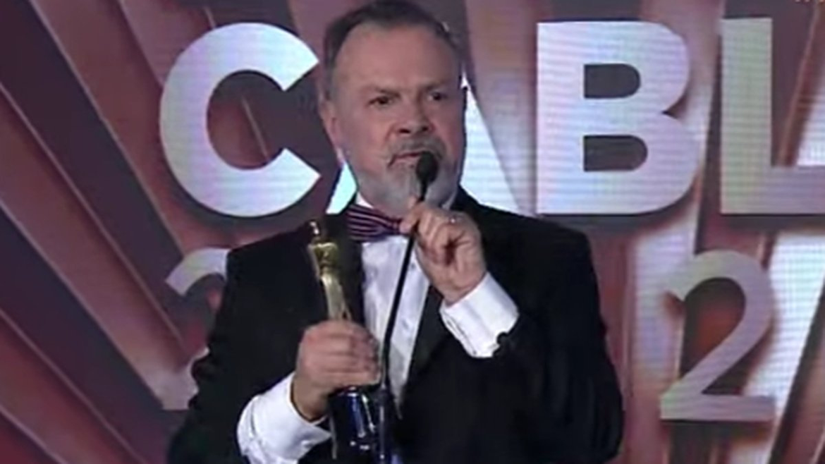 Gustavo Sylvestre ganador del Martin Fierro de Oro | LM Neuquen Gustavo Sylvestre ganador del Martin Fierro de Oro