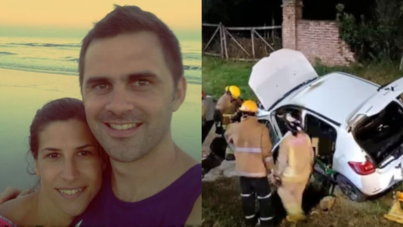 El hombre había asegurado que el incendio del auto en el que viajaban comenzó porque explotó un celular.