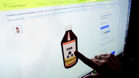 Anmat dio de baja más de 400 publicaciones de venta de dióxido de cloro